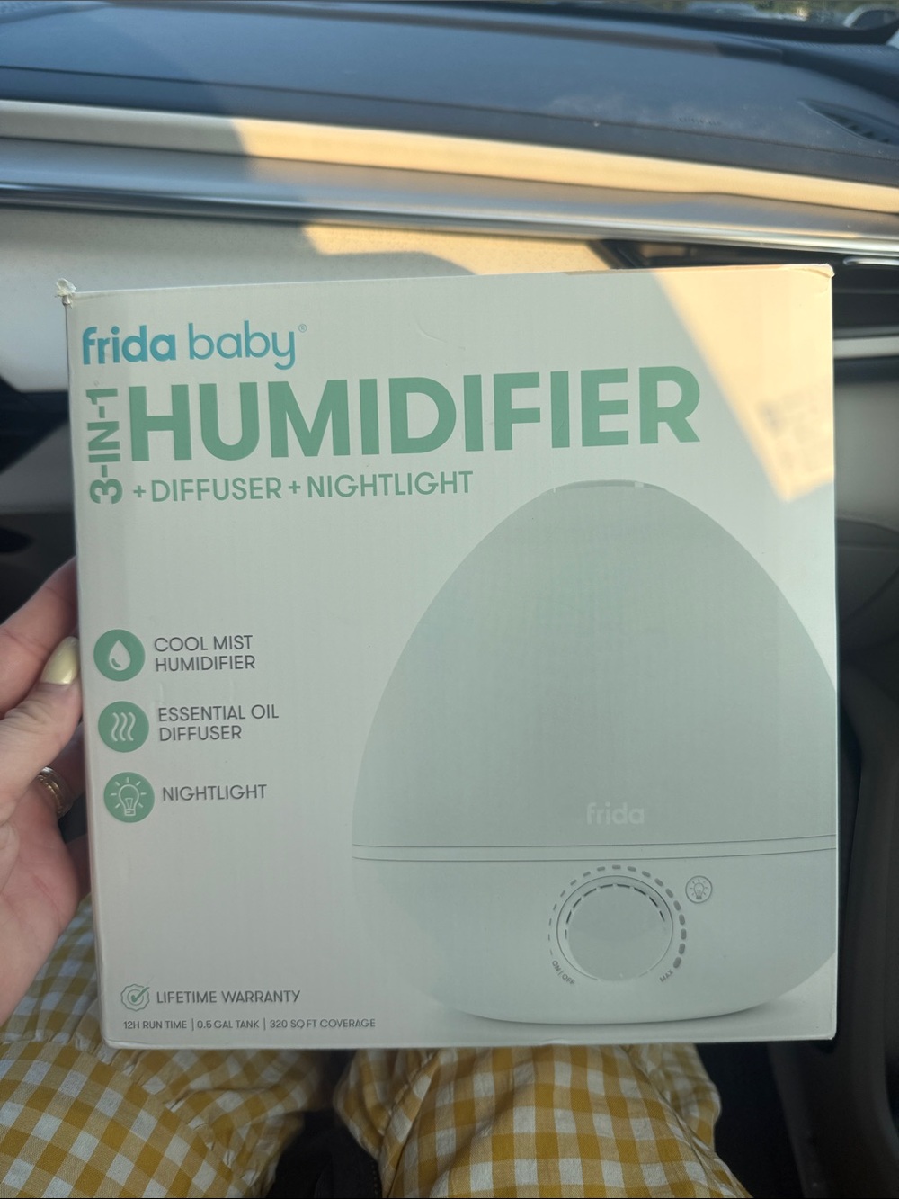 frida baby 3-in-1 Humidifier + Diffuser Nightlight - White - brand new, unused